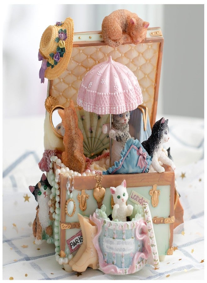 KISIVE Cat Lover Music Box Birthday Gifts for Women Girls Friend Sister Daughter, Christmas Xmas Valentine Granddaughter Music Box Gifts for Cat Lovers for Women - Image 1